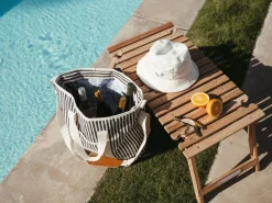 The Cooler Tote Bag - Lauren'S Navy Stripe^Business & Pleasure Co. Fashion