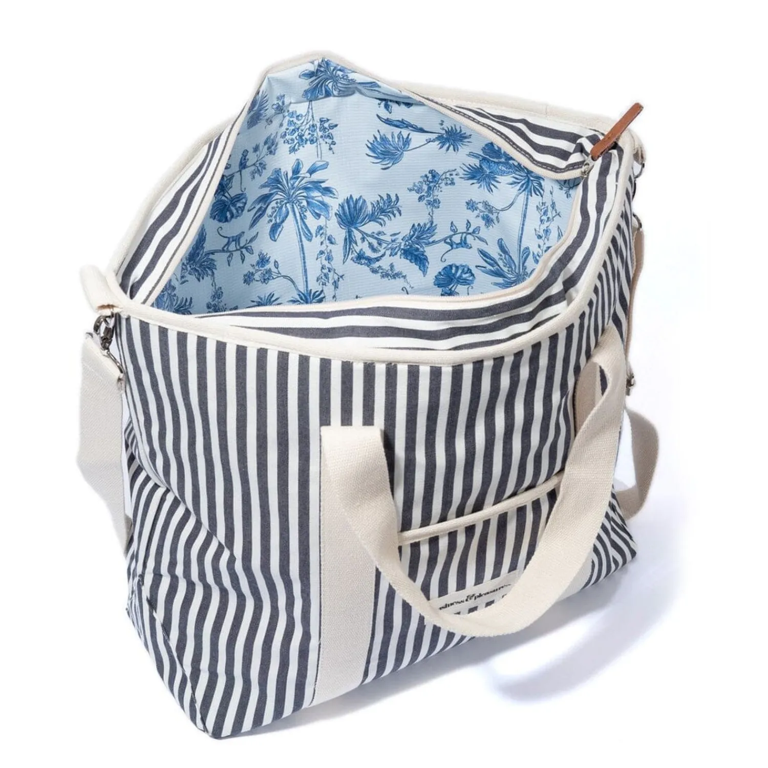 The Cooler Tote Bag - Lauren'S Navy Stripe^Business & Pleasure Co. Fashion