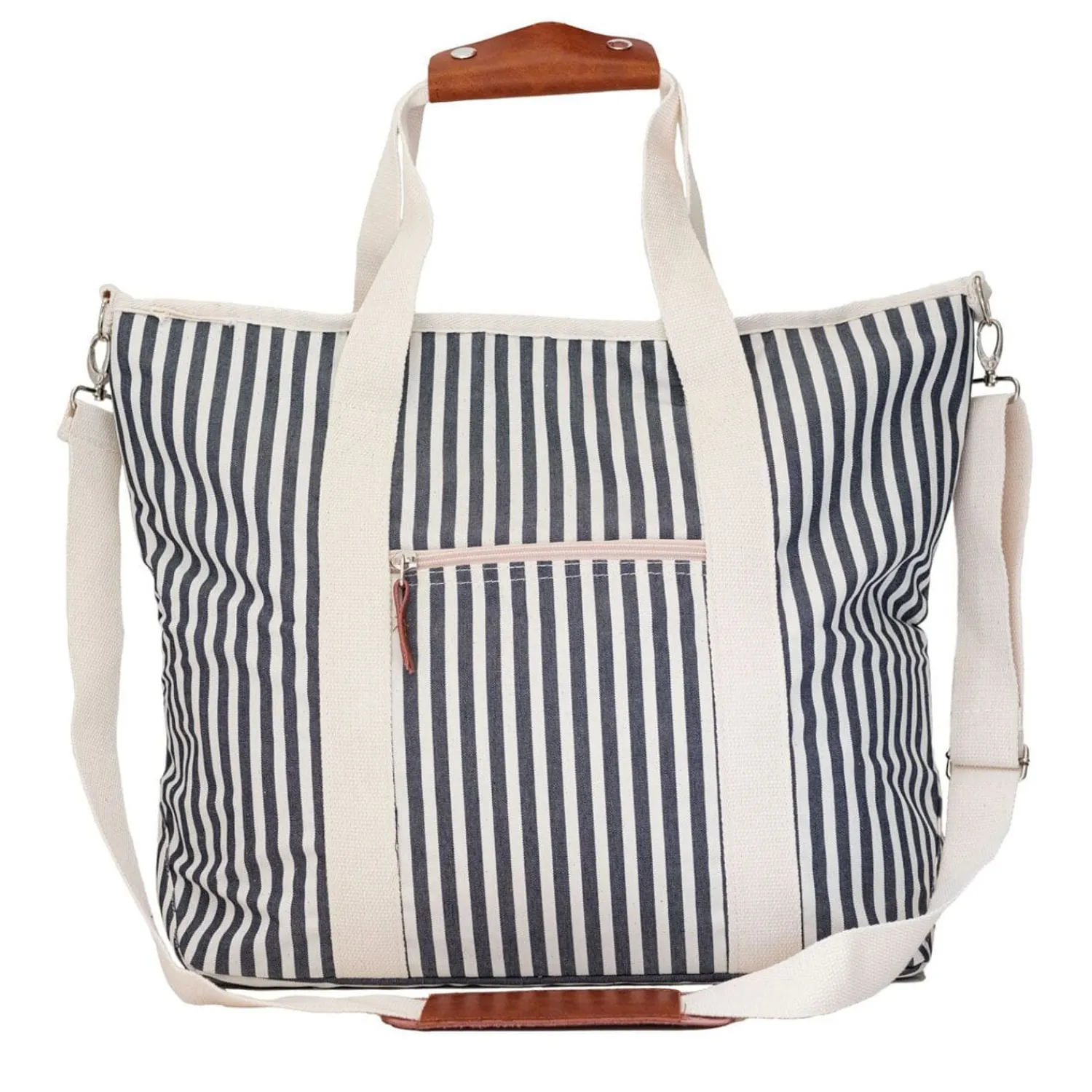The Cooler Tote Bag - Lauren'S Navy Stripe^Business & Pleasure Co. Fashion