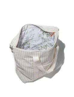 The Cooler Tote Bag - Lauren'S Sage Stripe^Business & Pleasure Co. New