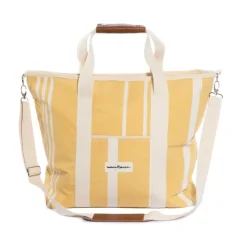 The Cooler Tote Bag - Vintage Yellow Stripe^Business & Pleasure Co. Online