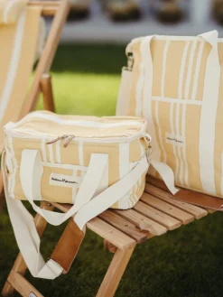 The Cooler Tote Bag - Vintage Yellow Stripe^Business & Pleasure Co. Online