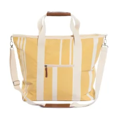 The Cooler Tote Bag - Vintage Yellow Stripe^Business & Pleasure Co. Online