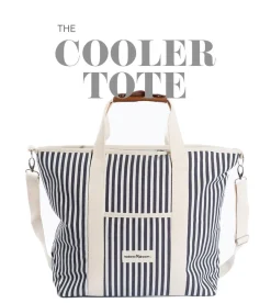 The Cooler Tote Bag - Vintage Yellow Stripe^Business & Pleasure Co. Online