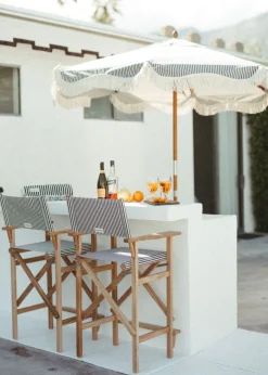 The Directors Chair - Bar Height - Lauren'S Navy Stripe^Business & Pleasure Co. Clearance