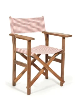 The Directors Chair - Table Height - Lauren'S Pink Stripe^Business & Pleasure Co. Hot