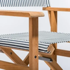 The Directors Chair - Table Height - Lauren'S Navy Stripe^Business & Pleasure Co. Hot