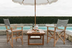 The Directors Chair - Table Height - Lauren'S Navy Stripe^Business & Pleasure Co. Hot