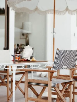 The Directors Chair - Table Height - Lauren'S Navy Stripe^Business & Pleasure Co. Hot