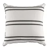 The Euro Throw Pillow - Malibu Black Stripe^Business & Pleasure Co. Discount