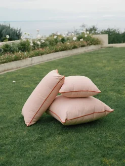 The Euro Throw Pillow - Rivie Pink^Business & Pleasure Co. Outlet