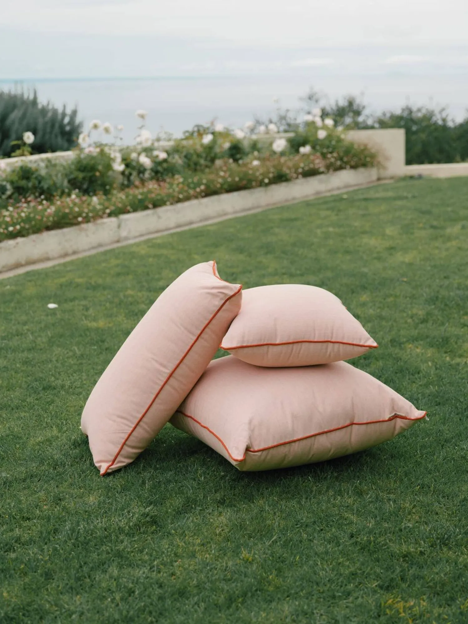 The Euro Throw Pillow - Rivie Pink^Business & Pleasure Co. Outlet