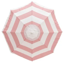 The Family Beach Umbrella - Pink Capri Stripe^Business & Pleasure Co. Hot