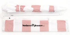 The Family Beach Umbrella - Pink Capri Stripe^Business & Pleasure Co. Hot