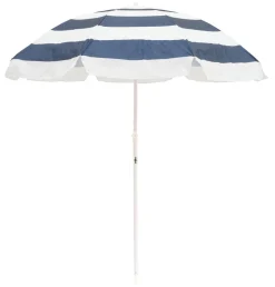 The Family Beach Umbrella - Navy Capri Stripe^Business & Pleasure Co. Sale