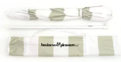 The Family Beach Umbrella - Sage Capri Stripe^Business & Pleasure Co. Sale