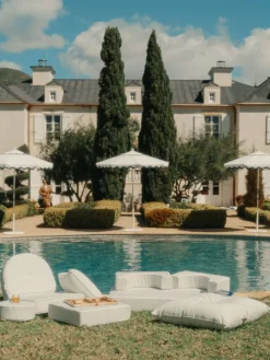 The Floor Pillow - Lauren'S Sage Stripe^Business & Pleasure Co. Fashion