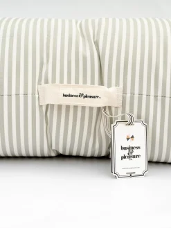 The Floor Pillow - Lauren'S Sage Stripe^Business & Pleasure Co. Fashion
