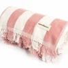 The Holiday Beach Blanket - Pink Capri Stripe^Business & Pleasure Co. Best