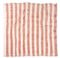 The Holiday Beach Blanket - Pink Capri Stripe^Business & Pleasure Co. Best