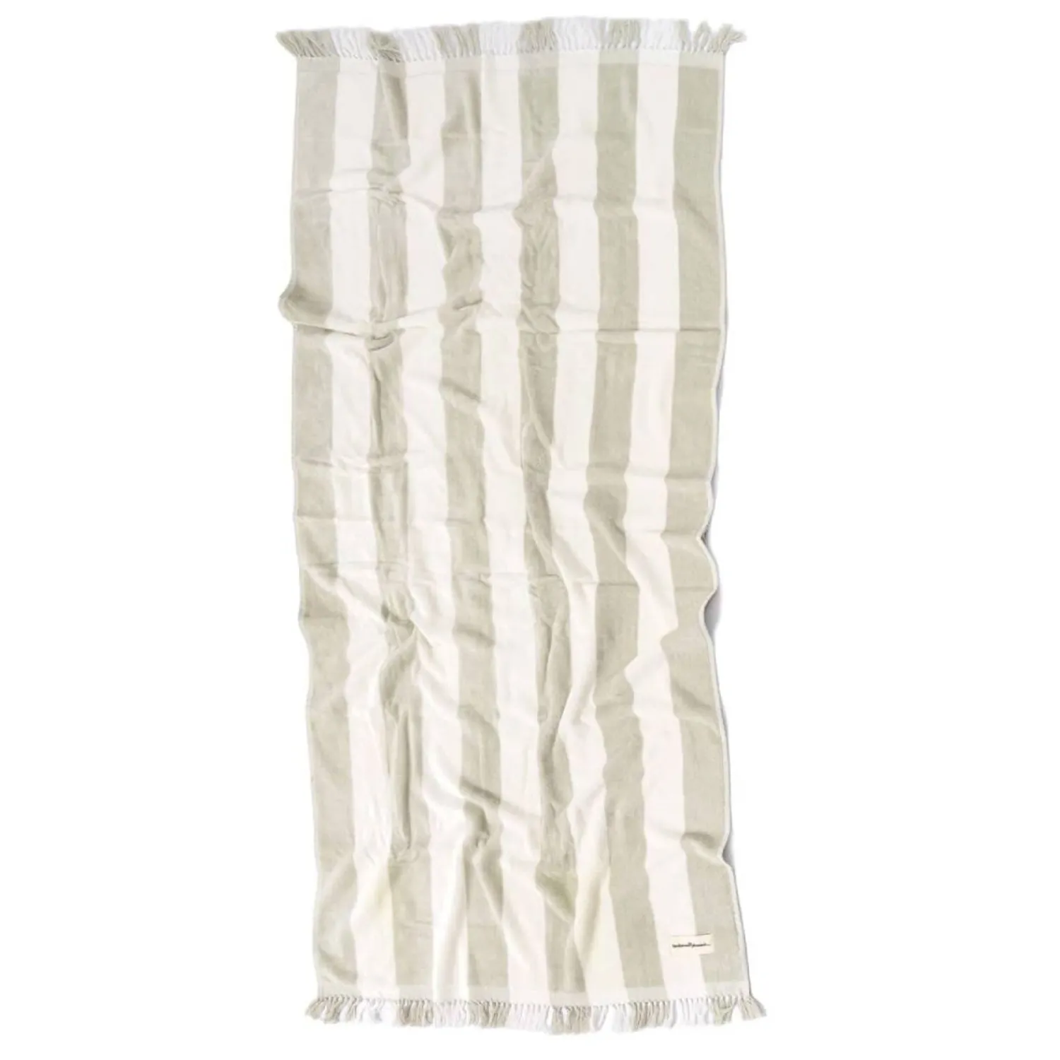 The Holiday Beach Towel - Sage Capri Stripe^Business & Pleasure Co. New