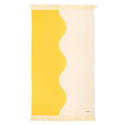 The Holiday Beach Towel - Ocean Mimosa Stripe^Business & Pleasure Co. Outlet