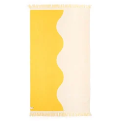 The Holiday Beach Towel - Ocean Mimosa Stripe^Business & Pleasure Co. Outlet