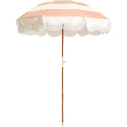 The Holiday Beach Umbrella - Pink Capri Stripe^Business & Pleasure Co. Discount