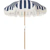 The Holiday Beach Umbrella - Navy Crew Stripe^Business & Pleasure Co. Outlet