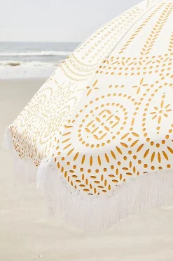 The Holiday Beach Umbrella - Eyelet^Business & Pleasure Co. Outlet