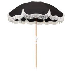 The Holiday Beach Umbrella - Vintage Black^Business & Pleasure Co. Sale