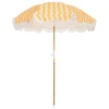 The Holiday Beach Umbrella - Ocean Mimosa Stripe^Business & Pleasure Co. Hot