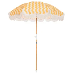 The Holiday Beach Umbrella - Ocean Mimosa Stripe^Business & Pleasure Co. Hot