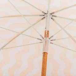 The Holiday Beach Umbrella - Ocean Mimosa Stripe^Business & Pleasure Co. Hot