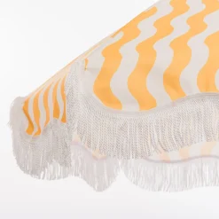 The Holiday Beach Umbrella - Ocean Mimosa Stripe^Business & Pleasure Co. Hot