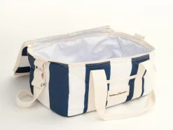 The Holiday Cooler Bag - Navy Capri Stripe^Business & Pleasure Co. Fashion