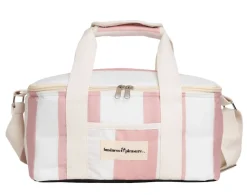 The Holiday Cooler Bag - Pink Capri Stripe^Business & Pleasure Co. Hot