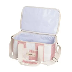 The Holiday Cooler Bag - Pink Capri Stripe^Business & Pleasure Co. Hot