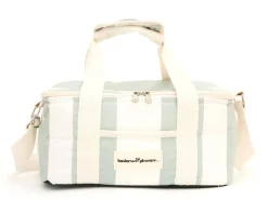 The Holiday Cooler Bag - Sage Capri Stripe^Business & Pleasure Co. Discount