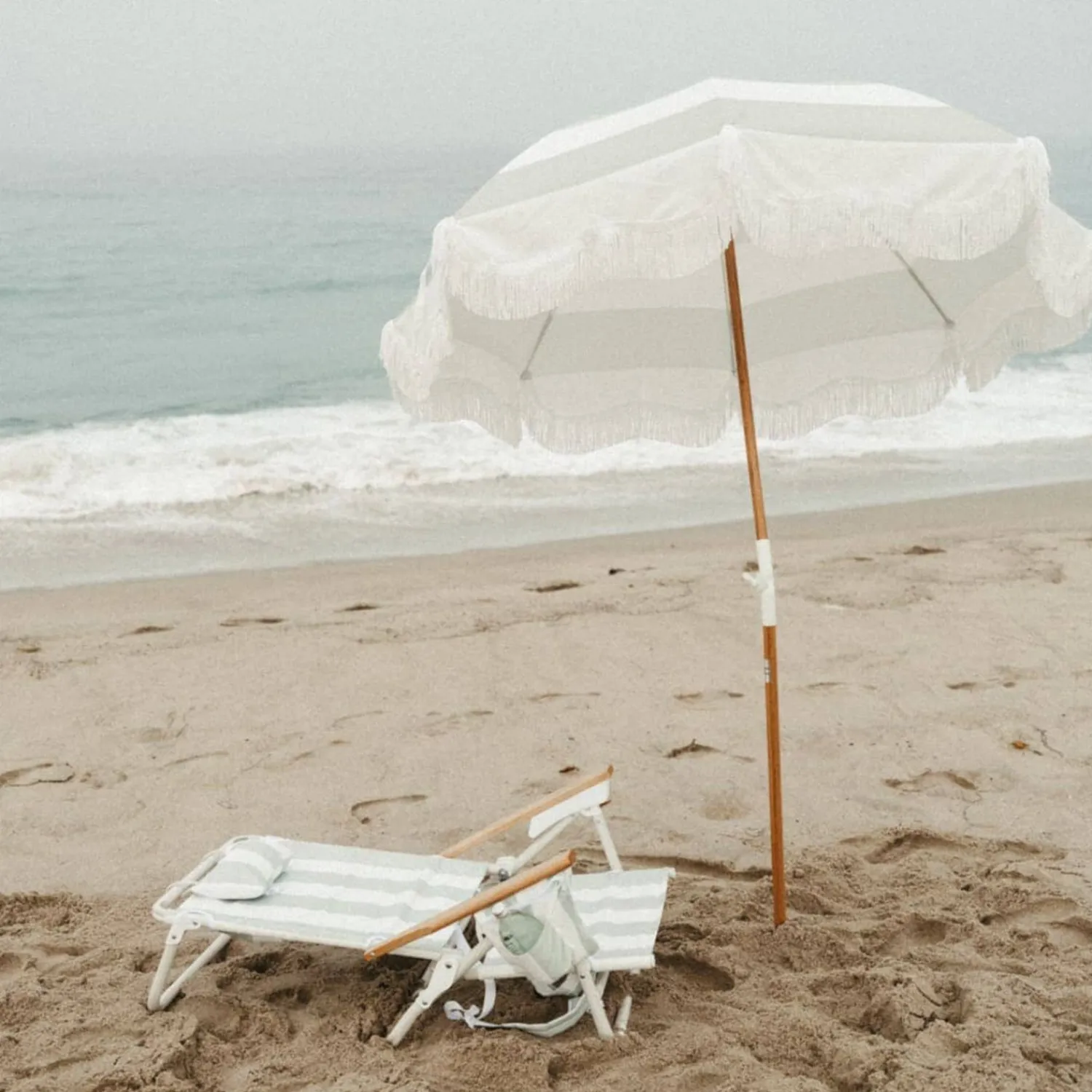 The Holiday Tommy Chair - Sage Capri Stripe^Business & Pleasure Co. Best