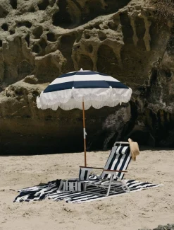 The Holiday Tommy Chair - Navy Capri Stripe^Business & Pleasure Co. Fashion