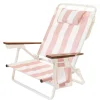 The Holiday Tommy Chair - Pink Capri Stripe^Business & Pleasure Co. Clearance