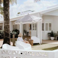 The Market Umbrella - Lauren'S Navy Stripe^Business & Pleasure Co. Outlet