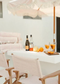 The Market Umbrella - Lauren'S Pink Stripe^Business & Pleasure Co. Best