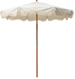 The Market Umbrella - Lauren'S Sage Stripe^Business & Pleasure Co. Clearance