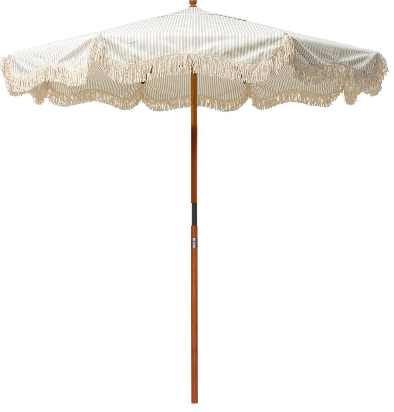 The Market Umbrella - Lauren'S Sage Stripe^Business & Pleasure Co. Clearance