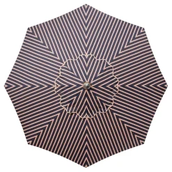 The Market Umbrella - Monaco Navy And Pink Stripe^Business & Pleasure Co. Sale