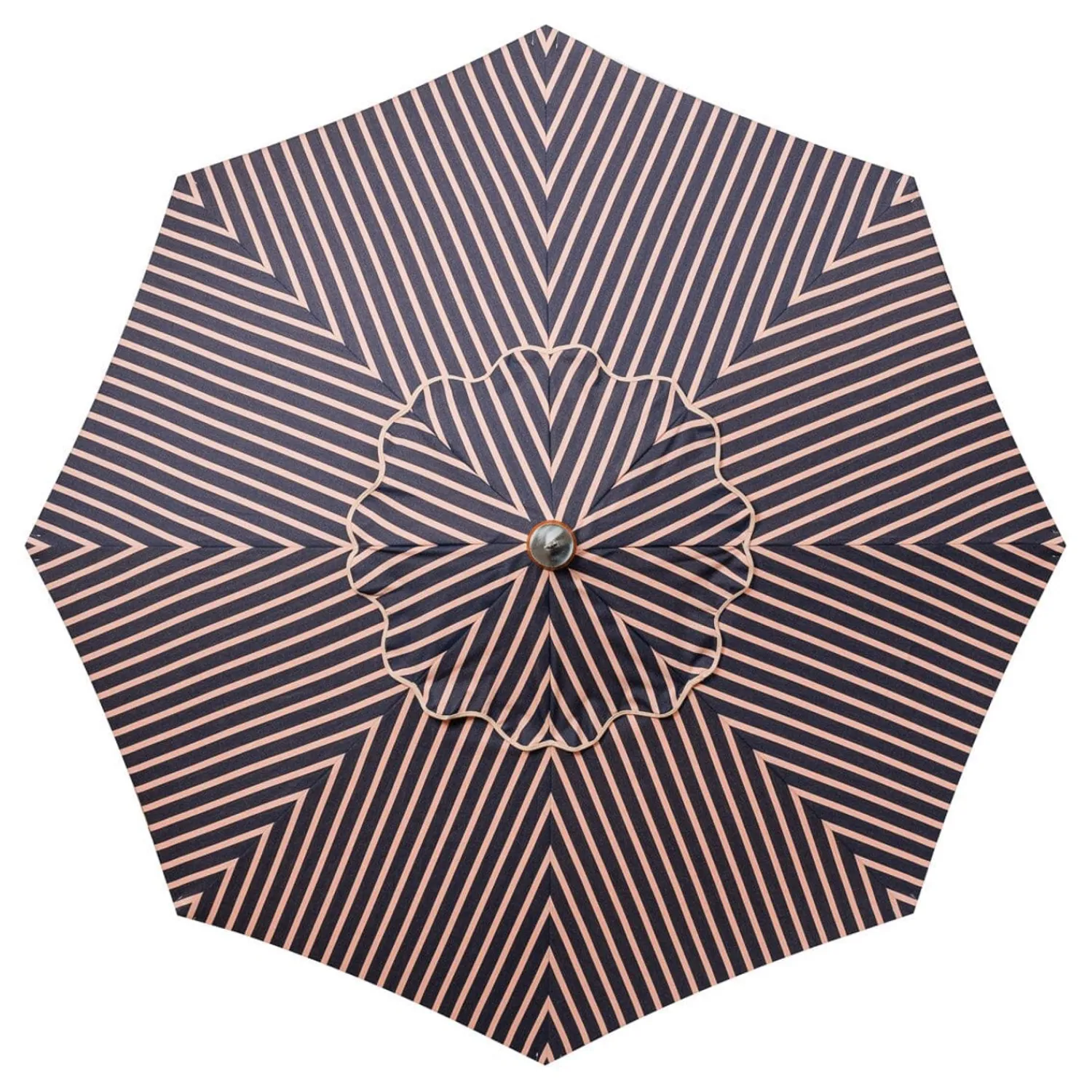 The Market Umbrella - Monaco Navy And Pink Stripe^Business & Pleasure Co. Sale