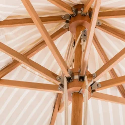 The Market Umbrella - Monaco Natural Stripe^Business & Pleasure Co. Outlet