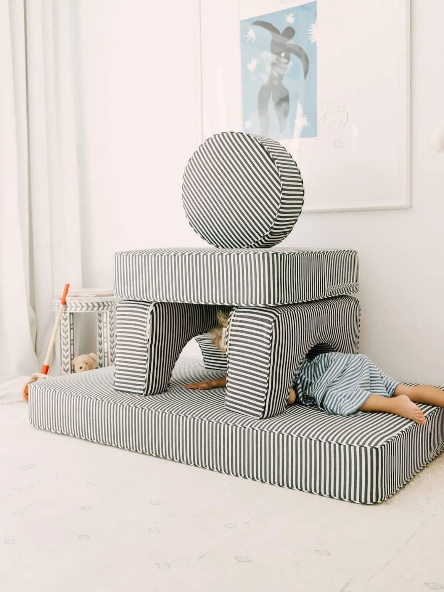 The Modular Pillow Stack - Lauren'S Navy Stripe^Business & Pleasure Co. Clearance